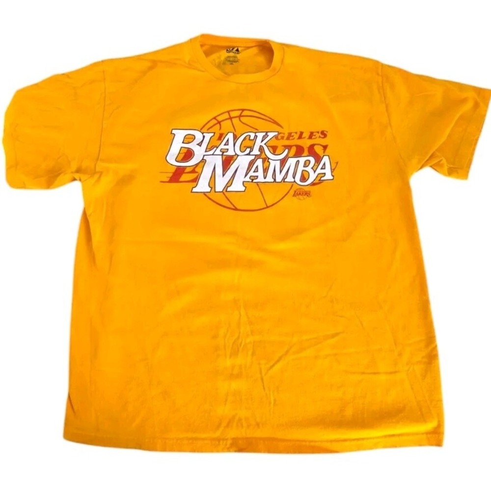 Majestic Mens Black Mamba Kobe Bryant 24 Shirt Size 2XL Los‎ Angeles Lakers